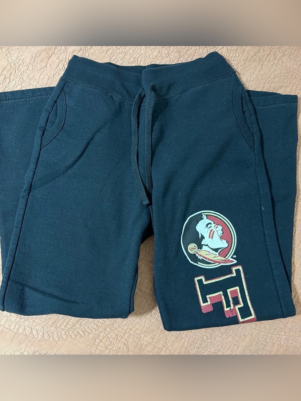 Vintage Florida State Seminoles Black Fleece Sweatpants